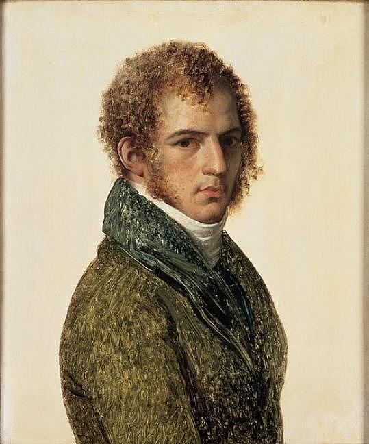 Portrait of Benjamin Rolland, vintage artwork by Anne-Louis Girodet de Roussy-Trioson, 12x8" (A4) Poster