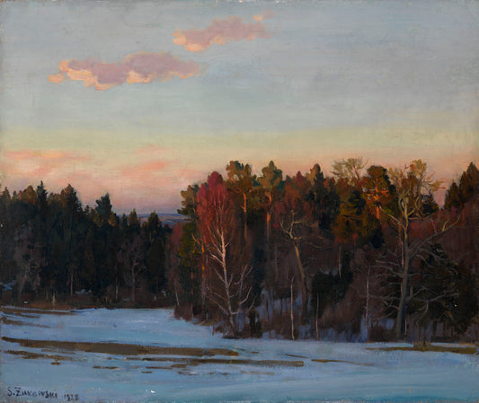 Forest Clearing, vintage artwork by Stanislav Zhukovsky, 12x8" (A4) Poster