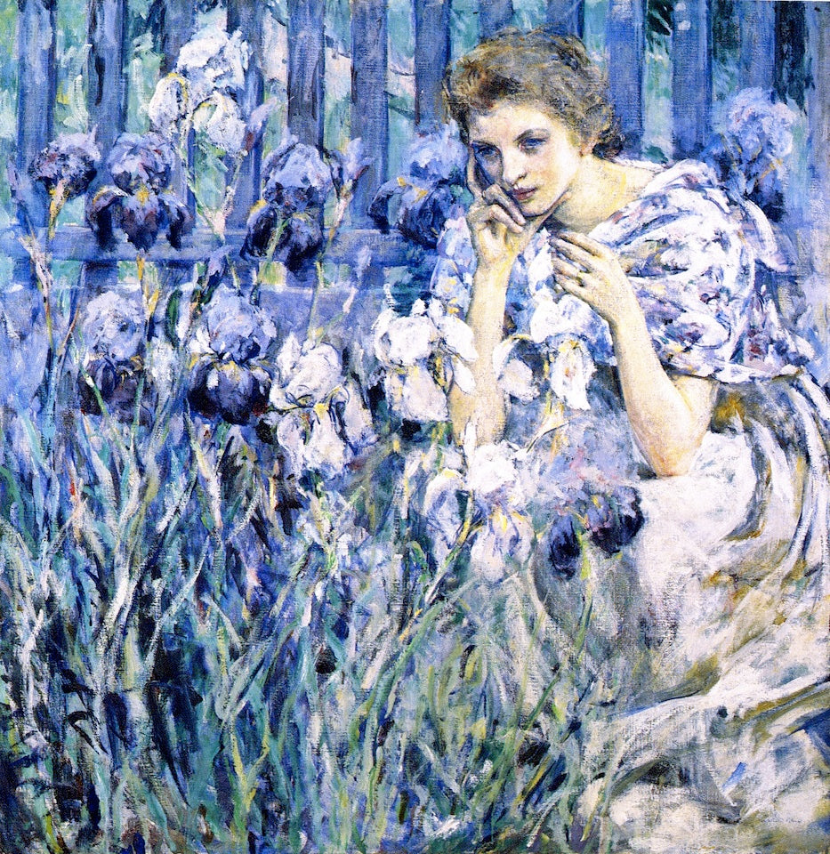 Fleur-De-LIs by Robert Lewis Reid,A3(16x12")Poster