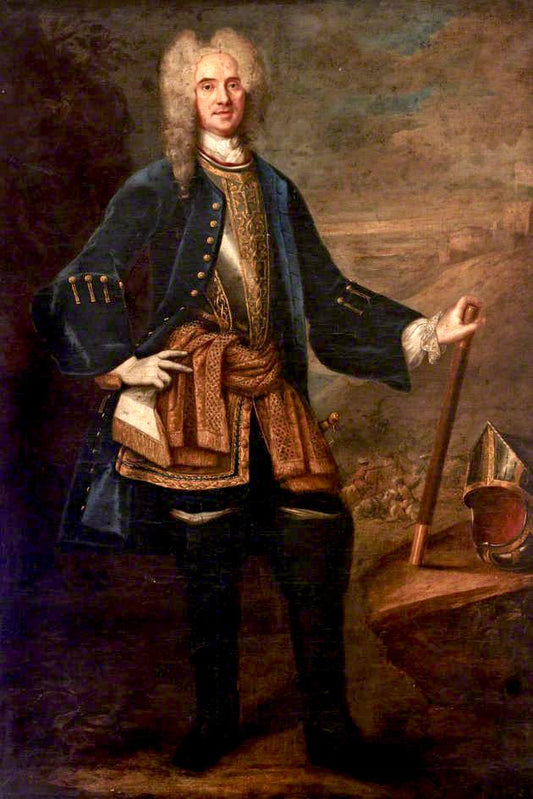 Field Marshal George Wade, vintage artwork by Adriaen van Diest, 12x8" (A4) Poster