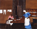 Supper Time, vintage artwork by Horace Pippin, 12x8" (A4) Poster