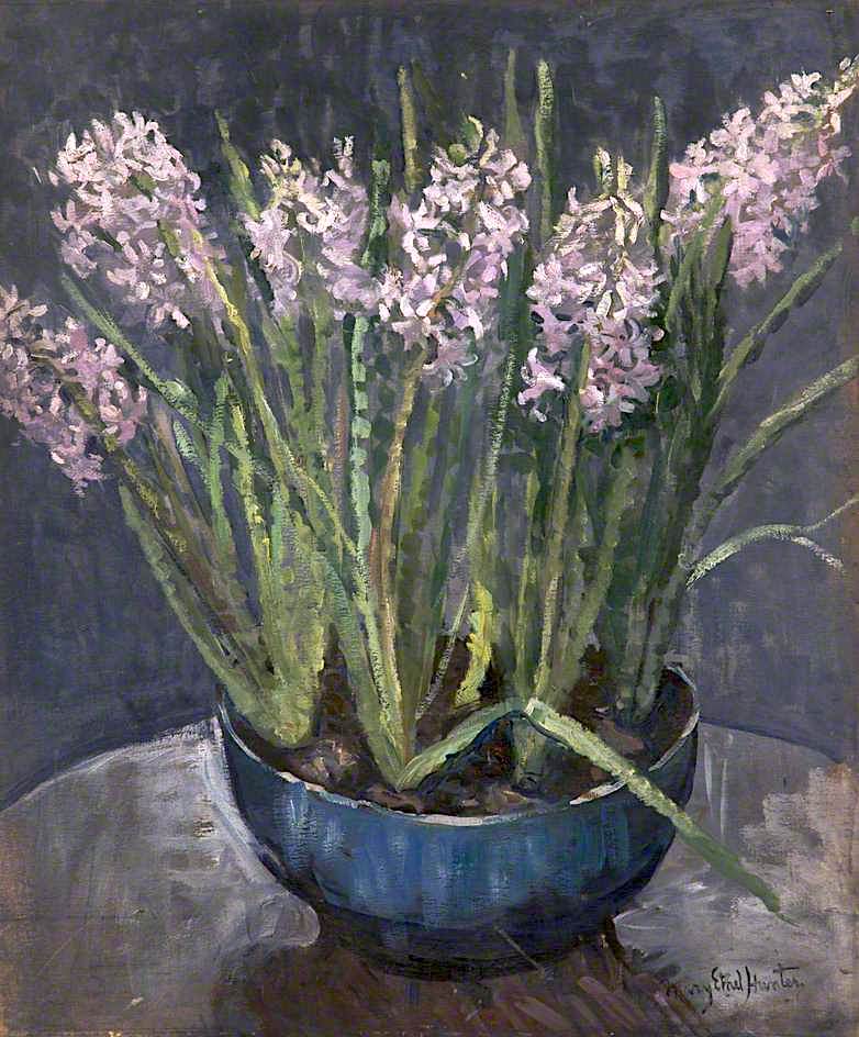 Hyacinths by Mary Ethel Hunter,16x12(A3) Poster
