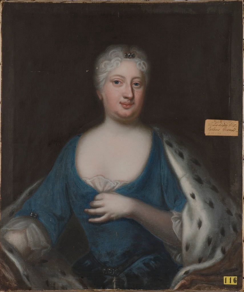Sofia Charlotta Karolina, Priness of Hessen-Kassel, vintage artwork by George Engelhardt Schroeder, 12x8" (A4) Poster