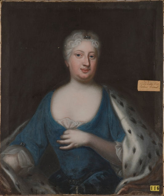 Sofia Charlotta Karolina, Priness of Hessen-Kassel, vintage artwork by George Engelhardt Schroeder, 12x8" (A4) Poster