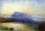 The Blue Rigi: Lake of Lucerne - Sunrise, vintage artwork by Joseph Mallord William Turner, 12x8" (A4) Poster