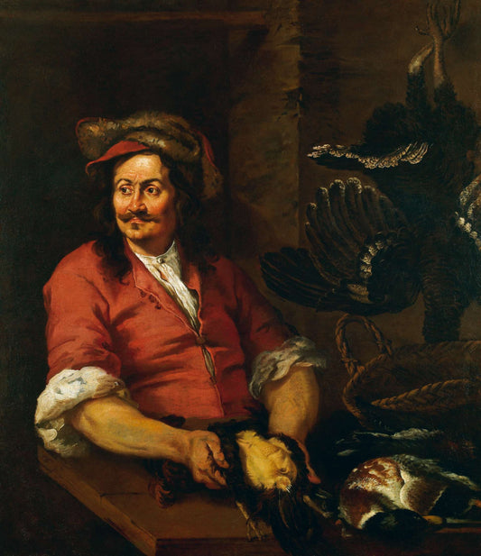 Portrait of a Cook, vintage artwork by Niccolo Cassana, 12x8" (A4) Poster