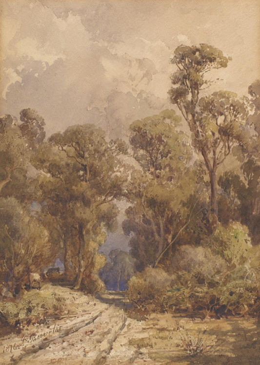 A Bush Track, vintage artwork by Louis Buvelot, A3 (16x12") Poster Print