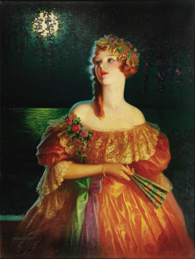 The Sweetheart Of Sigma Chi, vintage artwork by Edward Mason Eggleston, 12x8" (A4) Poster