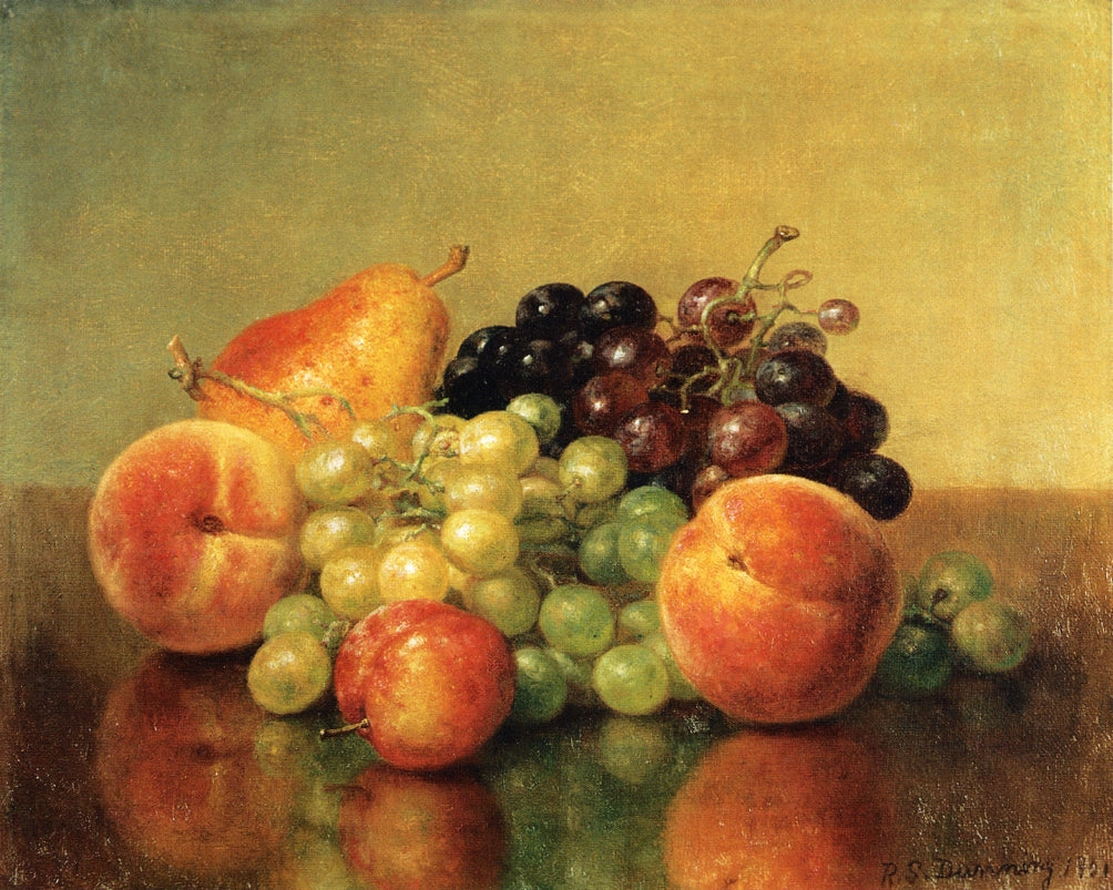An Arrangement of Fruit, vintage artwork by Robert Spear Dunning, 12x8" (A4) Poster