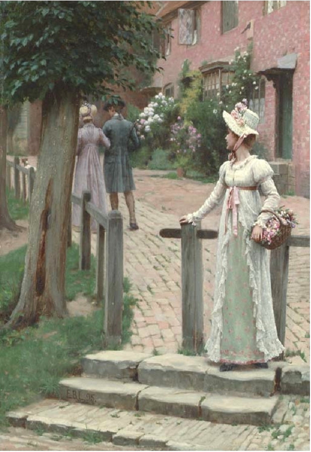 Sally, vintage artwork by Edmund Blair Leighton, 12x8" (A4) Poster