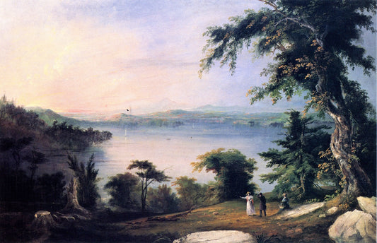Lake Sebago, vintage artwork by Charles Codman, A3 (16x12") Poster Print