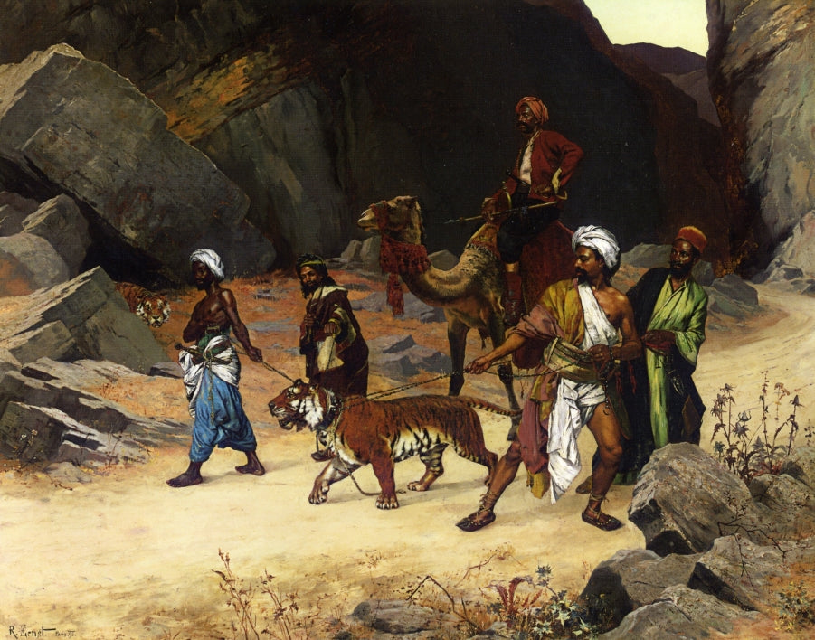 The Return from the Tiger Hunt by Rudolf Ernst,A3(16x12")Poster