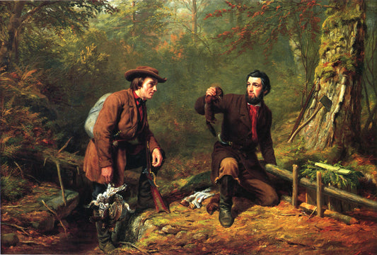 Mink Trapping in Northern New York, vintage artwork by Arthur Fitzwilliam Tait, A3 (16x12") Poster Print
