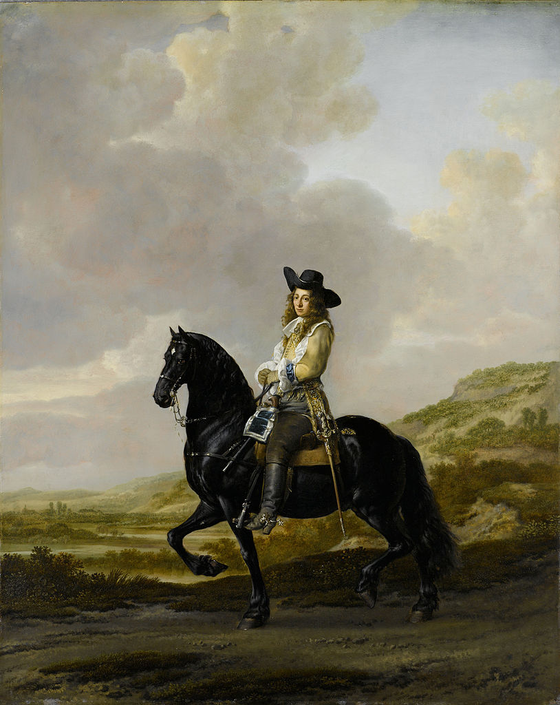 Portrait of Pieter Schout, High Bayliff of Hagestein, vintage artwork by Thomas de Keyser, 12x8" (A4) Poster