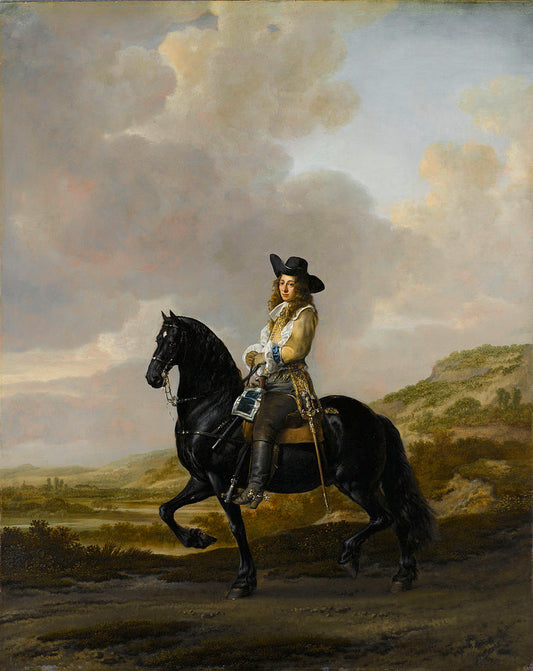 Portrait of Pieter Schout, High Bayliff of Hagestein, vintage artwork by Thomas de Keyser, 12x8" (A4) Poster