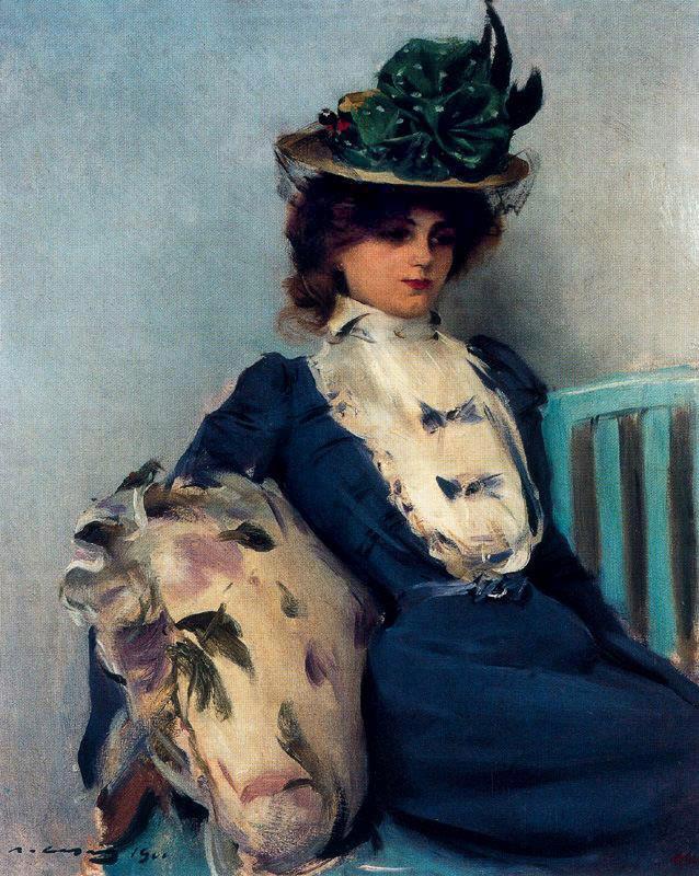 La Parisienne by Ramon Casas y Carbo,A3(16x12")Poster