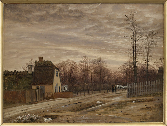 Evening after a Thaw. Taabæk, North of Copenhagen, vintage artwork by Vilhelm Kyhn, A3 (16x12") Poster Print