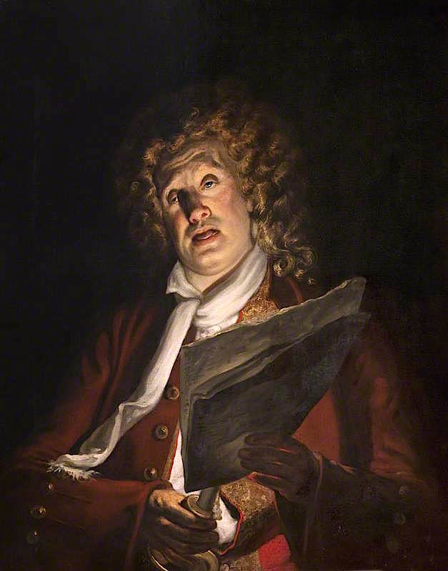 Devis Portrait Portrait of an Actor, vintage artwork by Arthur William Devis, vintage ...