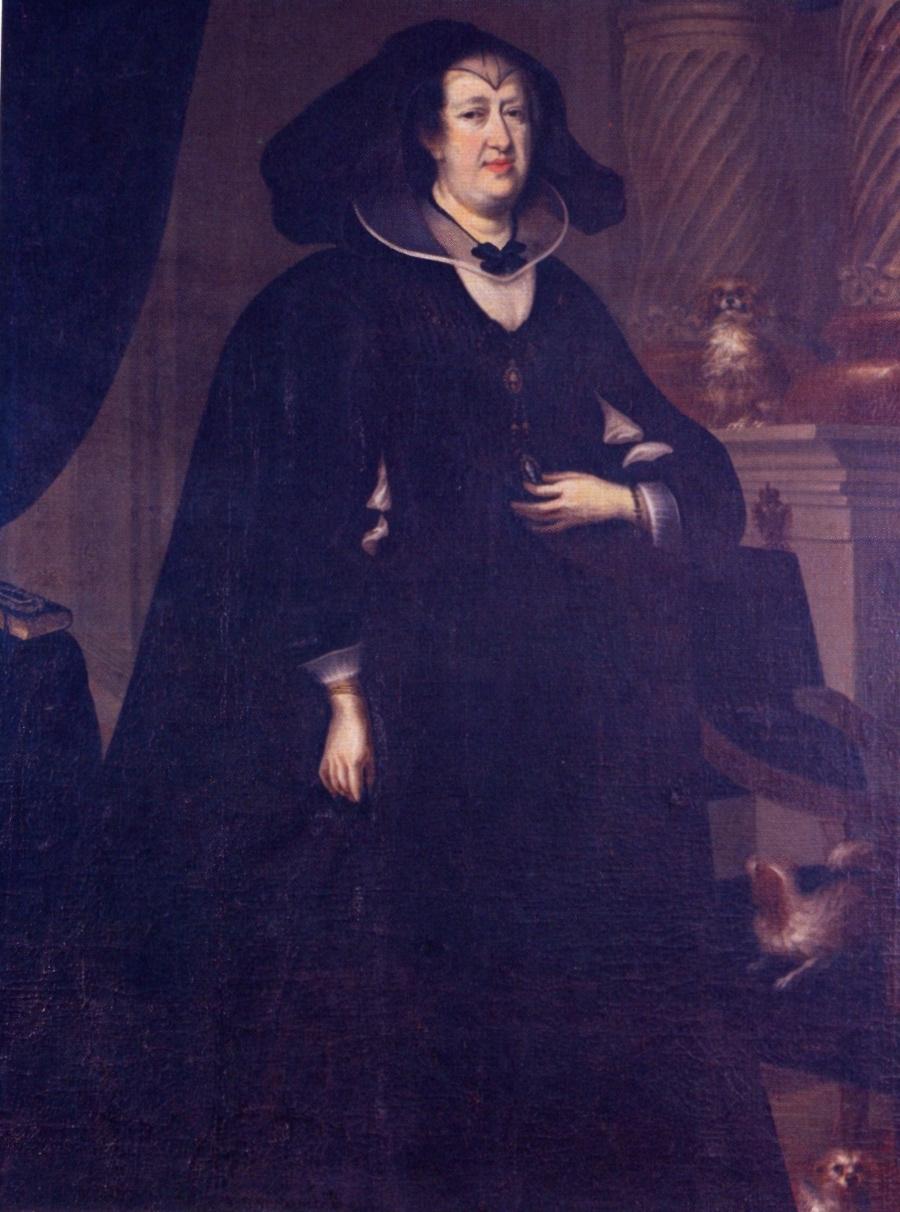 Claudia de' Medici, Archduchess of Austria, vintage artwork by Frans Luyckx, 12x8" (A4) Poster