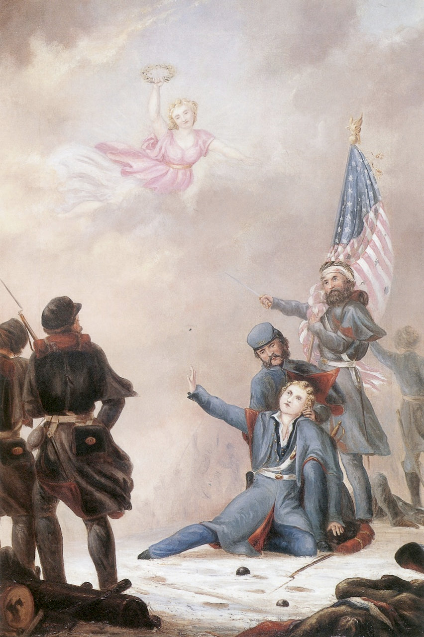 Death of a Soldier, vintage artwork by George M. Ottinger, 12x8" (A4) Poster