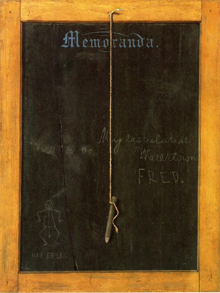 The Slate: Memoranda by John Haberle,A3(16x12")Poster