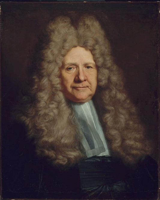 A Magistrate, vintage artwork by Hyacinthe Rigaud, 12x8" (A4) Poster