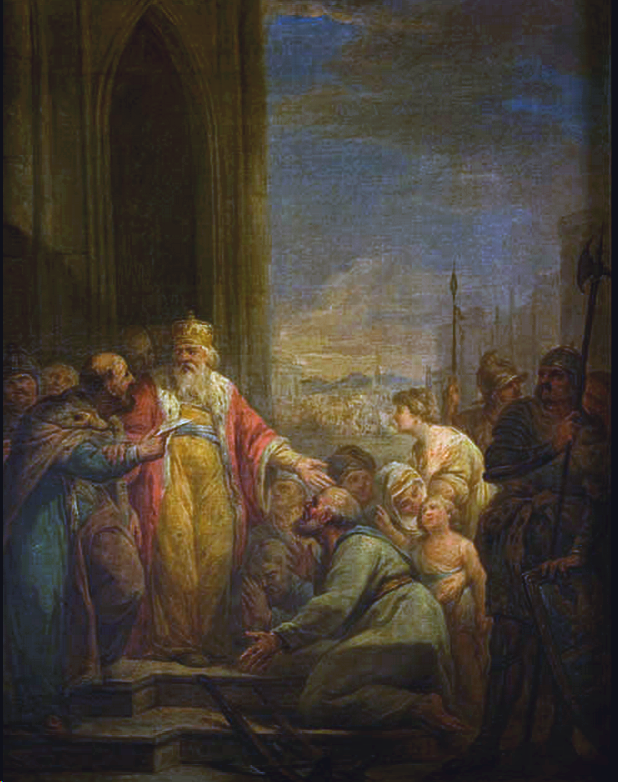 Casimir the Great, vintage artwork by Marcello Bacciarelli, 12x8" (A4) Poster