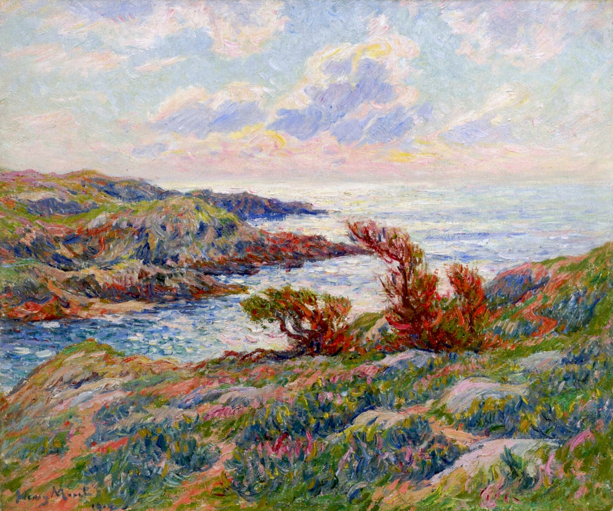 Cove at Fortz Guen, Finistere by Henry Moret,A3(16x12")Poster