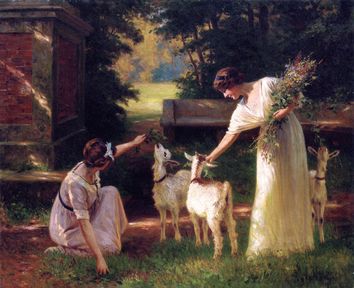 Bucolic, vintage artwork by Leopold Franz Kowalski, 12x8" (A4) Poster