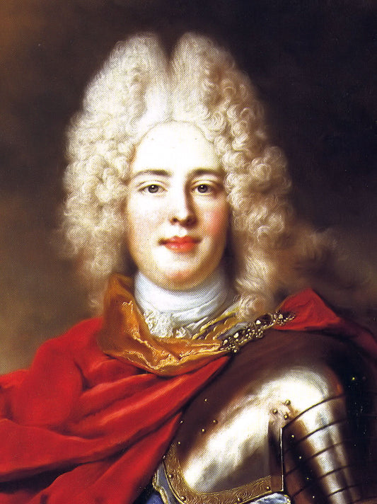 Auguste Keurvorst von Saksen, vintage artwork by Nicolas de Largillière, 12x8" (A4) Poster
