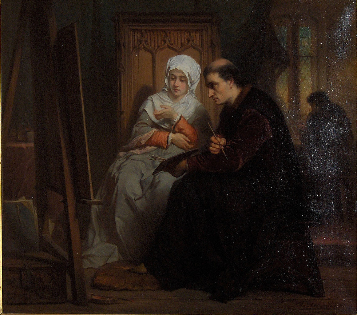 The Confession, vintage artwork by Edouard Hamman, A3 (16x12") Poster Print