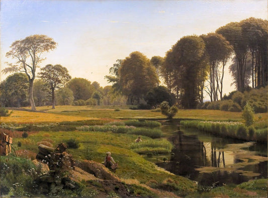 Summer Day. Motif from Horneland, vintage artwork by Vilhelm Kyhn, A3 (16x12") Poster Print