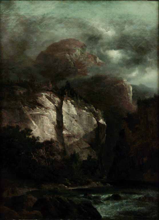 La vallee de l'Aar à Meyringen (Oberland bernois), vintage artwork by Alexandre Calame, A3 (16x12") Poster Print