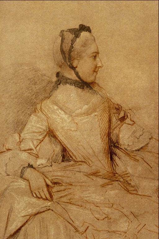 Profile of a Woman, vintage artwork by Jean-Étienne Liotard, 12x8" (A4) Poster