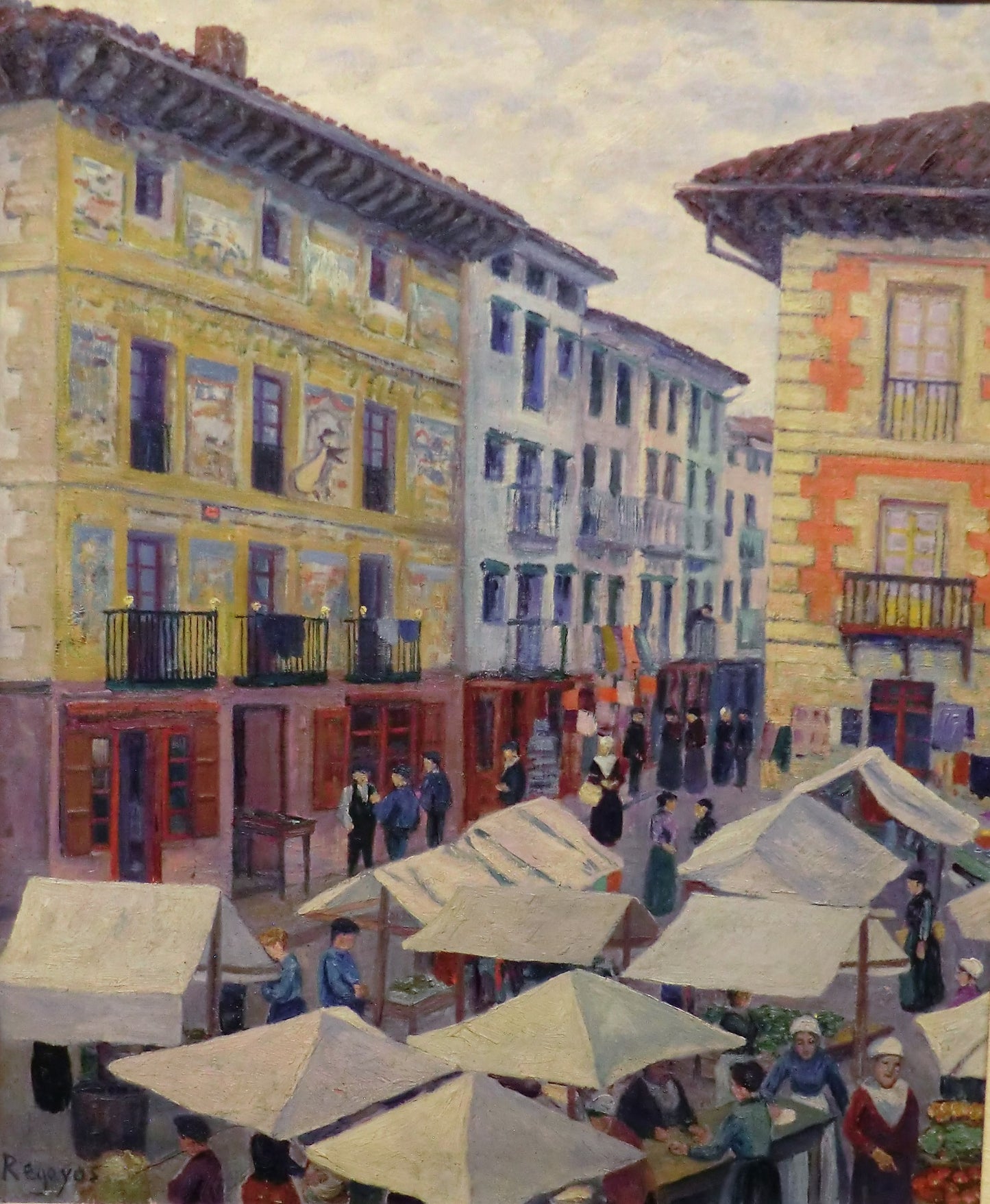 Market of Villafranca de Oria by Dario de Regoyos Y Valdes,A3(16x12")Poster