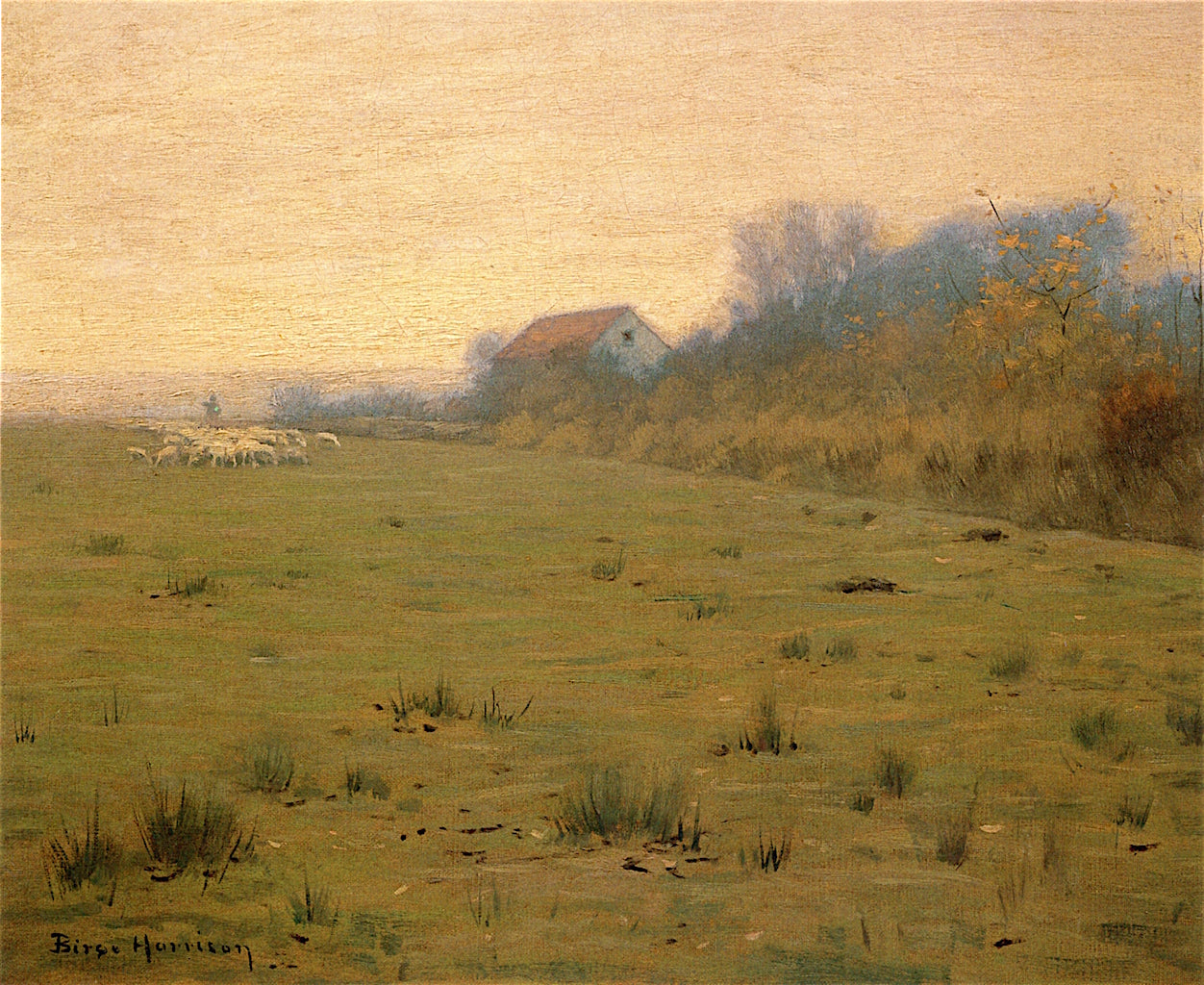 Woodstock Farm, vintage artwork by Lowell Birge Harrison, 12x8" (A4) Poster