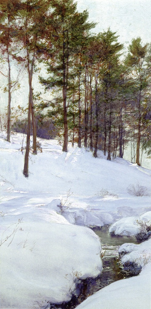 The Hillside, vintage artwork by Walter Launt Palmer, 12x8" (A4) Poster