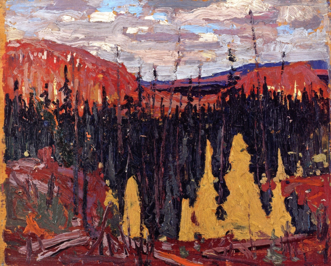 Burnt Land by Tom Thomson,16x12(A3) Poster