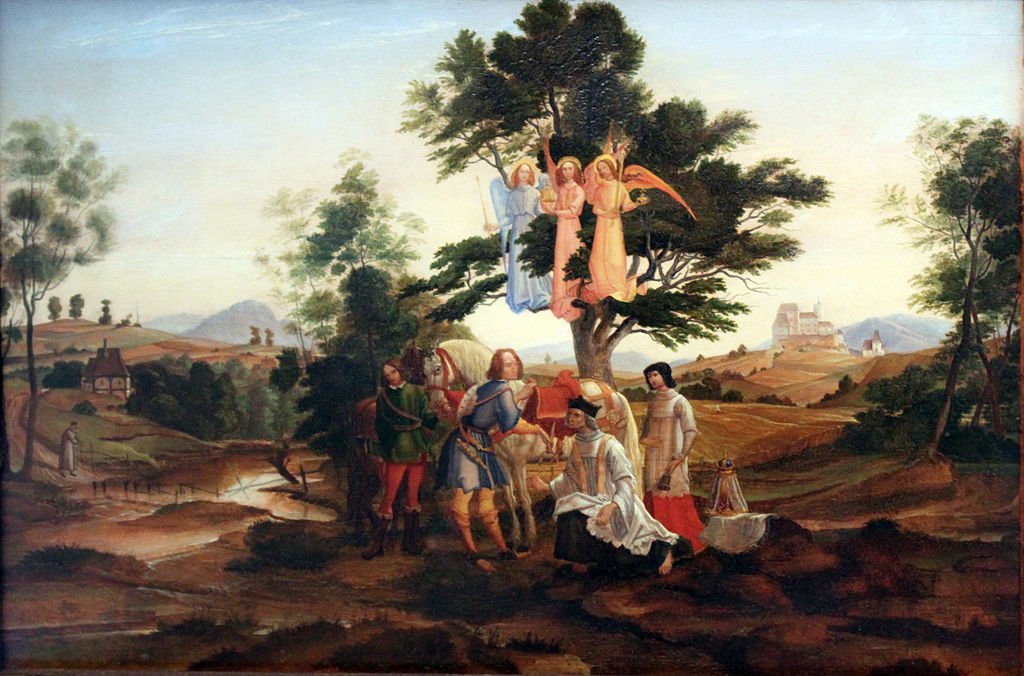 The Count of Habsburg, vintage artwork by Johann Heinrich Ferdinand Olivier, 12x8" (A4) Poster