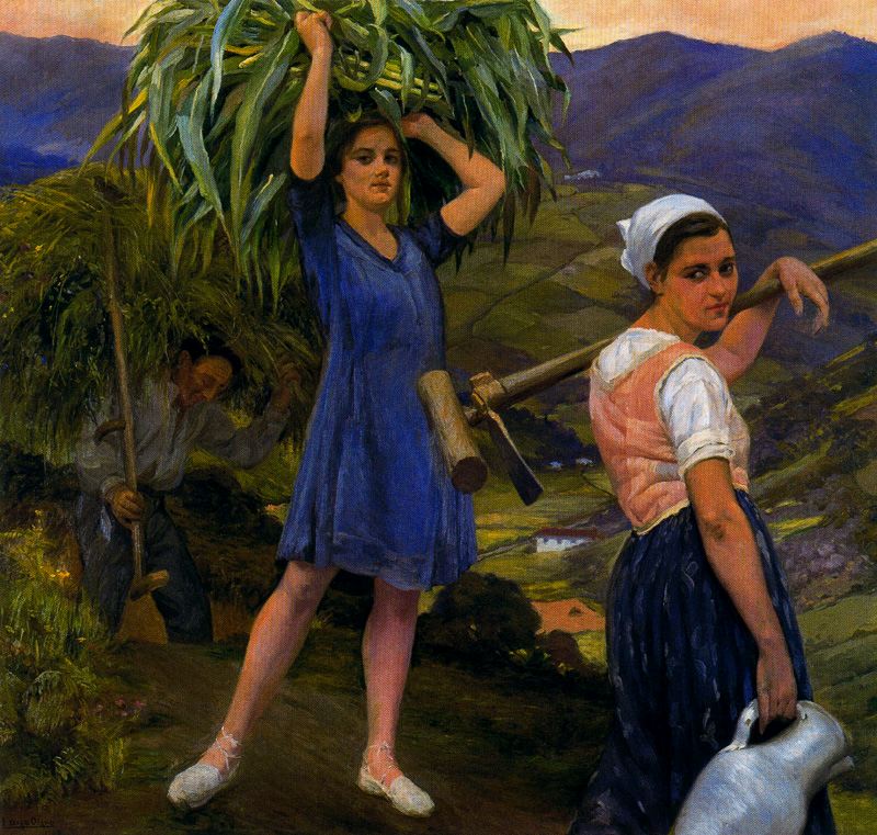 Escena en el Campo by Ignacio Díaz Olano,A3(16x12")Poster