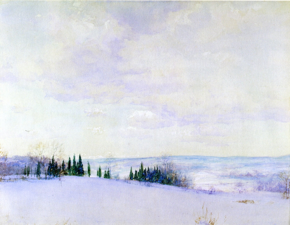Connecticut Hills, vintage artwork by Walter Launt Palmer, 12x8" (A4) Poster