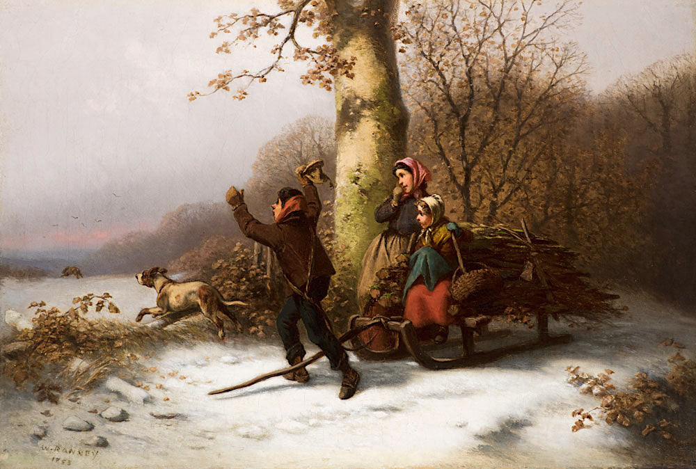 The Chase is On, vintage artwork by William Tylee Ranney, A3 (16x12") Poster Print