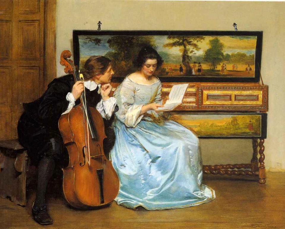 The Interval, vintage artwork by John Seymour Lucas, 12x8" (A4) Poster