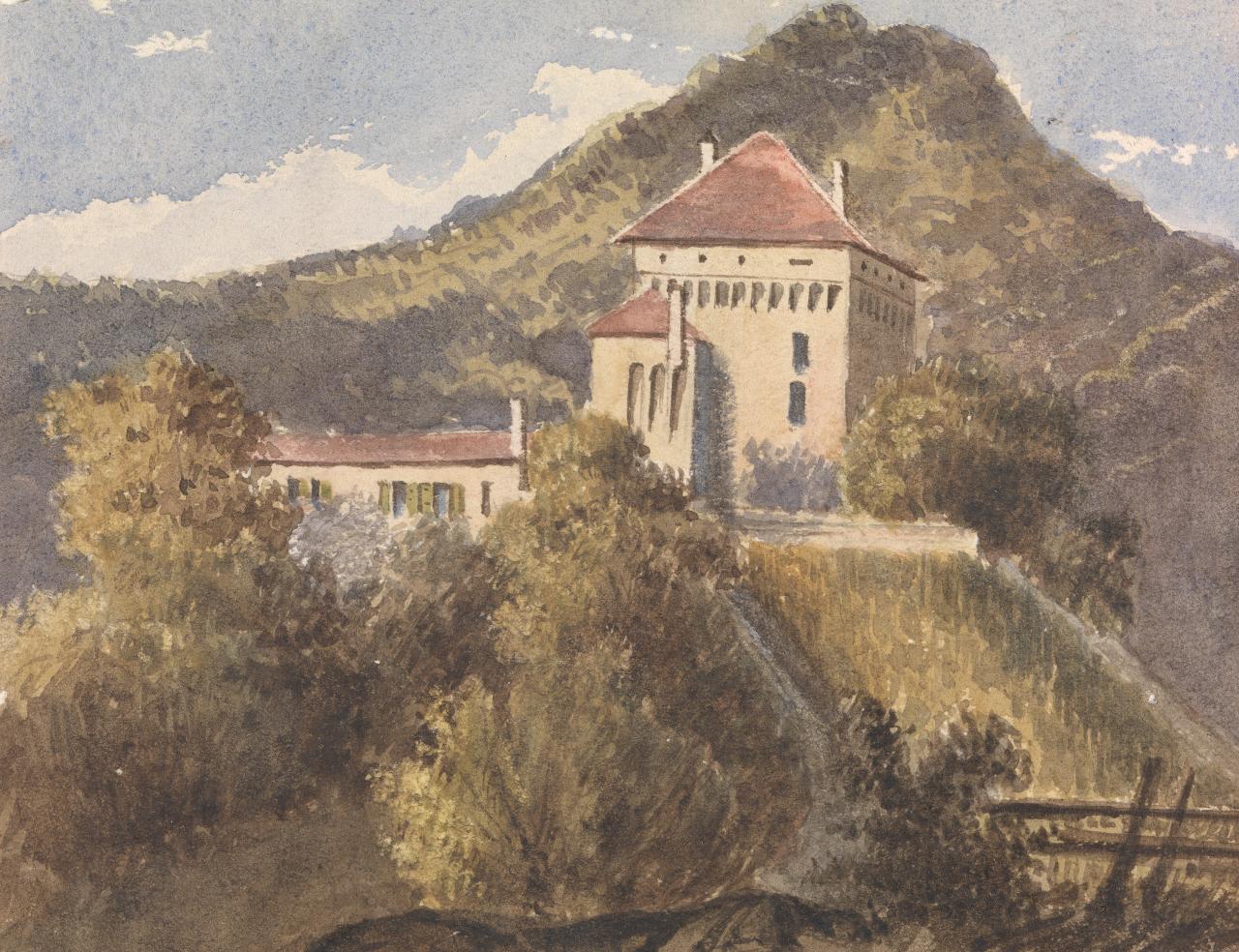 Swiss Castle, vintage artwork by Louis Buvelot, A3 (16x12") Poster Print