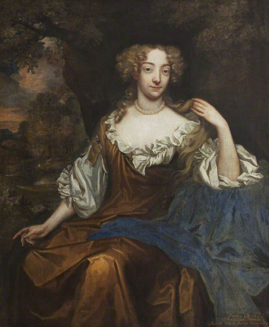 Dorothy Shirley, Mrs George Vernon, vintage artwork by Sir Godfrey Kneller, BT., 12x8" (A4) Poster