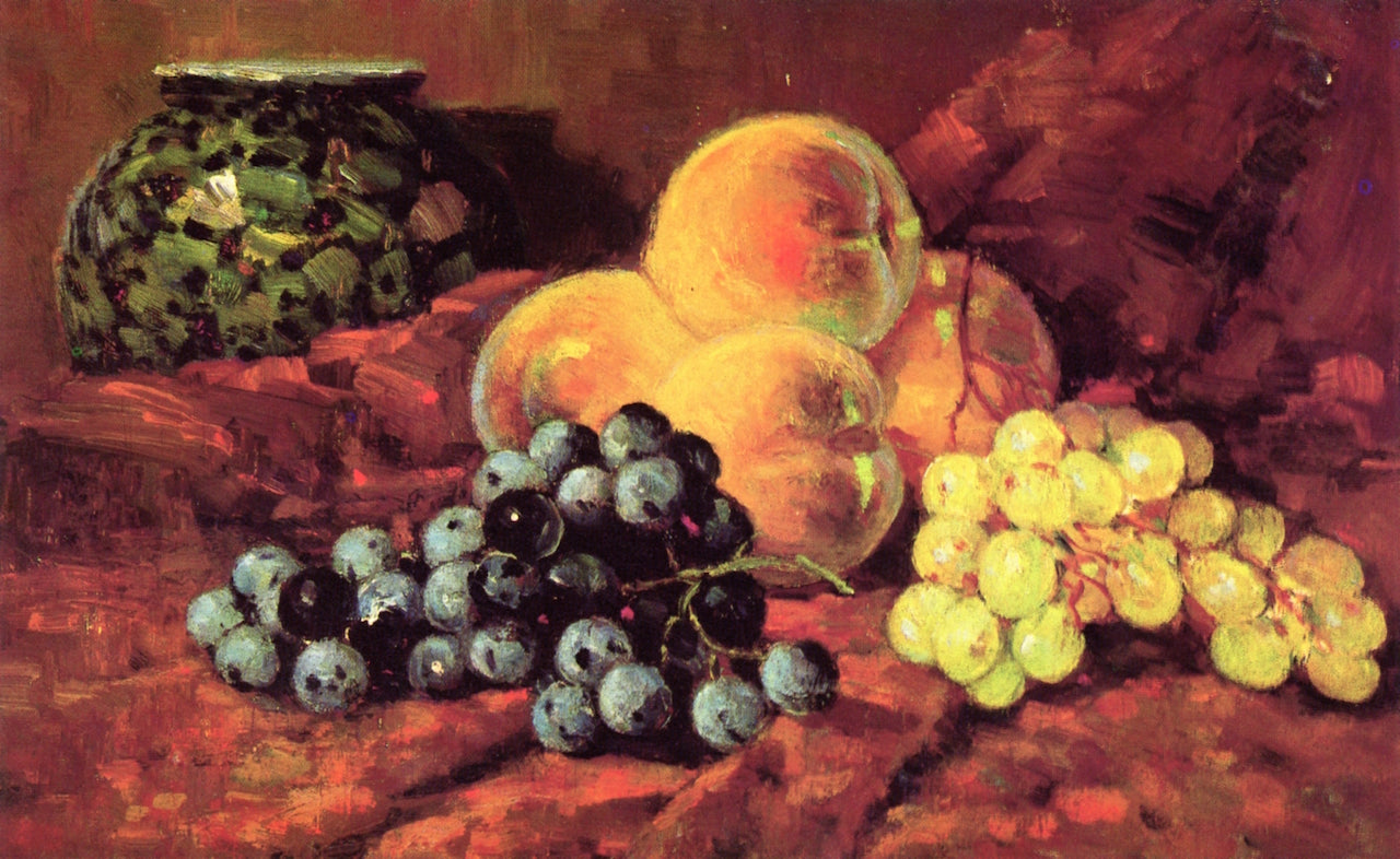 Peaches, Grapes by Frank Coburn,A3(16x12")Poster