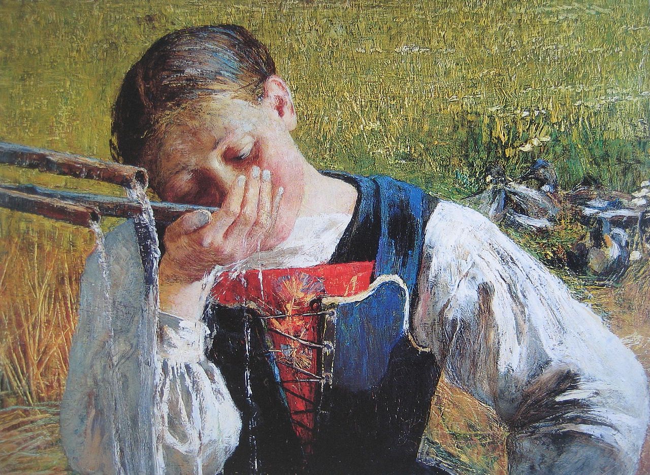 Costume Grigionese by Giovanni Segantini,A3(16x12")Poster