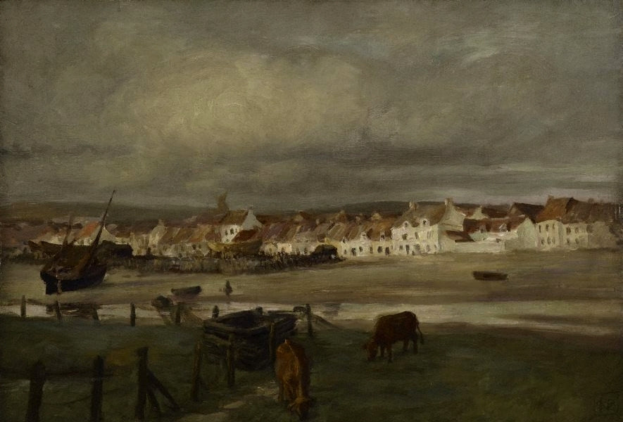 Rainy Weather at etaples by Rupert Bunny,A3(16x12")Poster