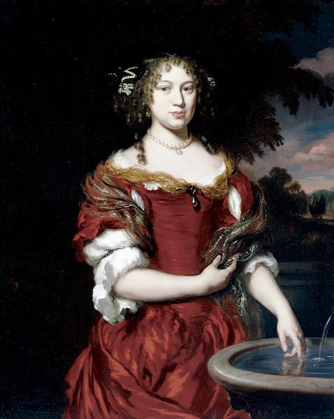 Portrait of Anna Hofstreek, vintage artwork by Nicolaes Maes, 12x8" (A4) Poster