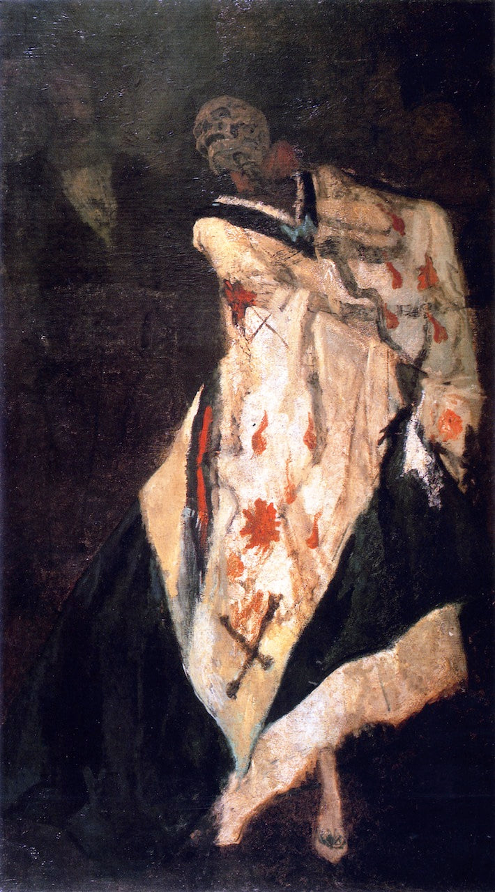 Death at the Ball, vintage artwork by Felicien Rops, 12x8" (A4) Poster